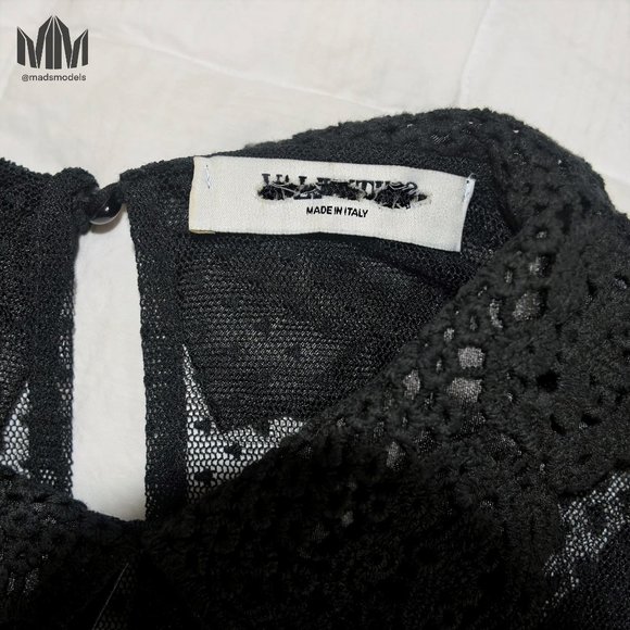 Valentino | Black Stretch Knit Short Sleeve Dress - Picture 5 of 13